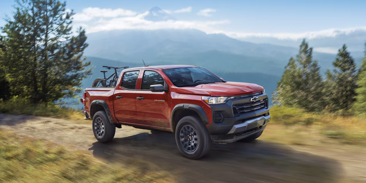 2026 Chevrolet Colorado driving on a road