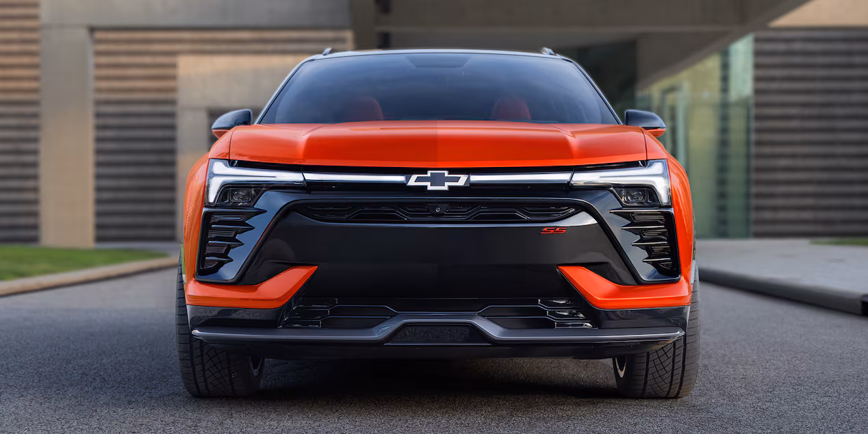 2026 Chevrolet Blazer EV driving on a road
